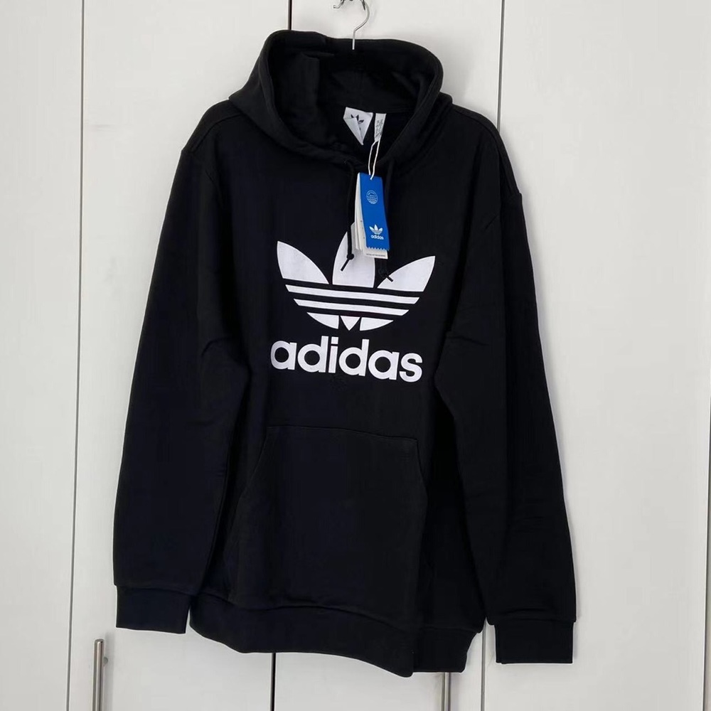 Men’s Adidas Originals Adicolor Large Trefoil Hoodie Size Small